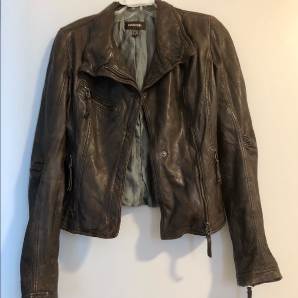 DANIER LEATHER MOTO JACKET - Picture 3 of 9